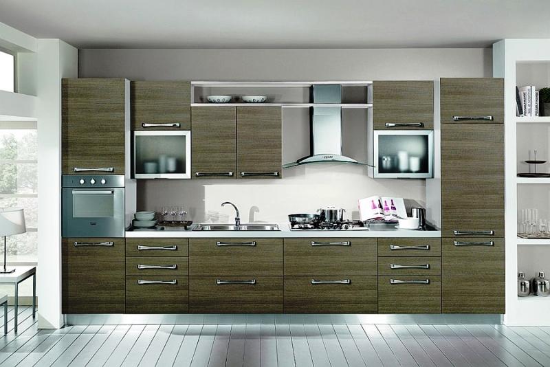 Las cocinas pueden tener erquipamientos en acero, inox, aluminio o madera de acuerdo al concepto pretendido.